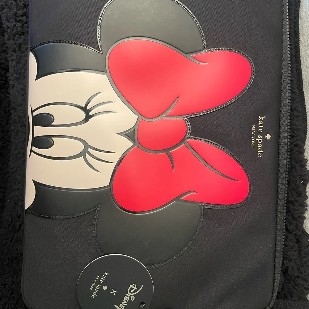 Kate Spade Black and Red Minnie Mouse Laptop Sleeve